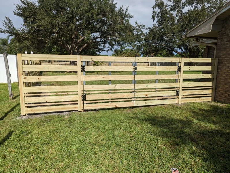 Quality wood fencing project